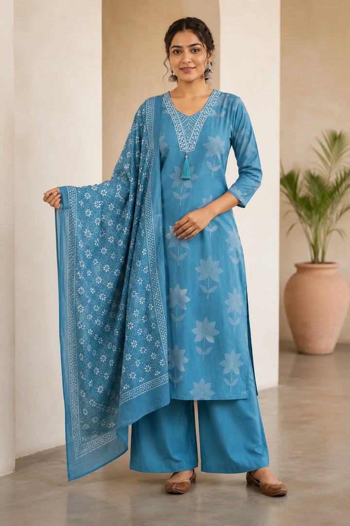 Floral Printed Kurta Set