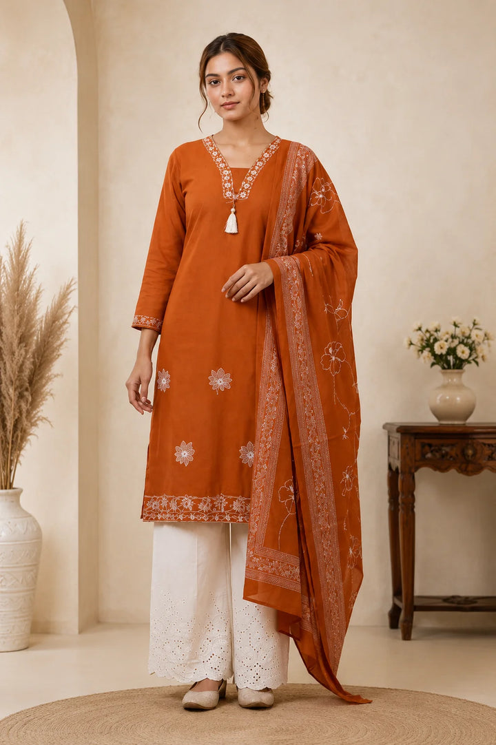 Elegant Embroidered Kurta Set