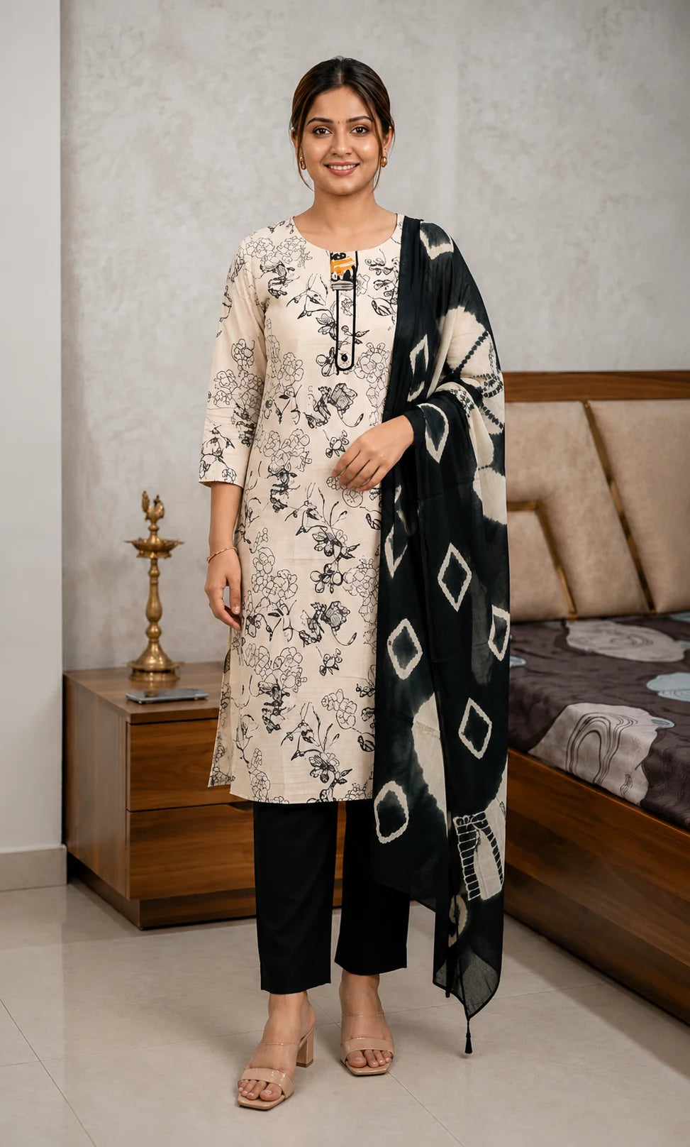 Women’s Floral Cotton Suit
