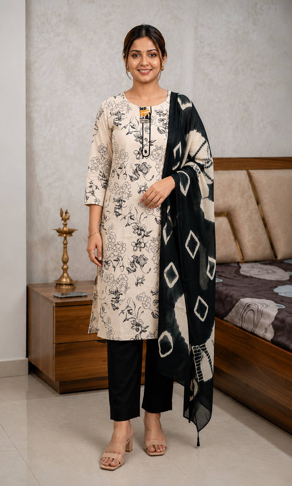 Women’s Floral Cotton Suit